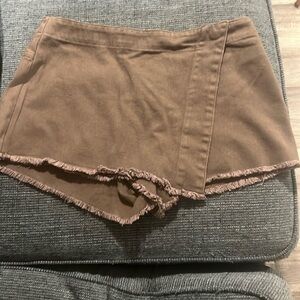 Brown Skort Size Large, minimal stretch.